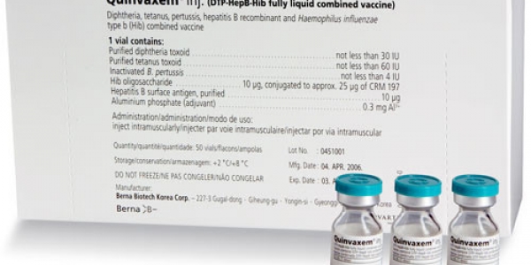Đánh giá tính sinh miễn dịch và tính an toàn của vắc xin Quinvaxem inj (DTwP – HepB – Hib) phòng các bệnh bạch hầu, ho gà, uốn ván, viêm gan B và bệnh do Hib trên trẻ em Việt Nam khỏe mạnh.
